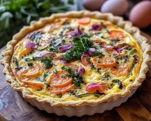 Easter Spring Vegetable Quiche