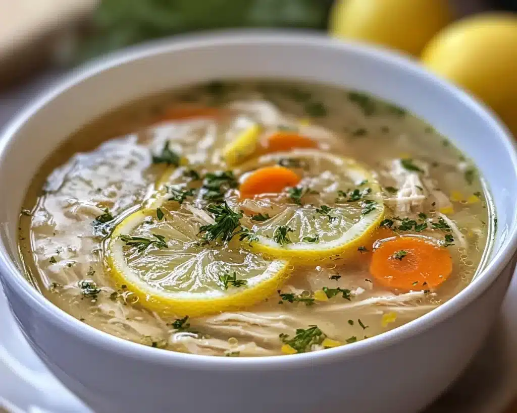 Spring Soup: Lemon Chicken Soup (Light Comfort)