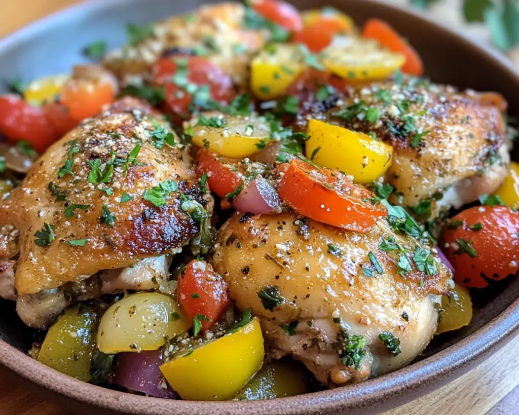Baked Mediterranean Chicken Thighs