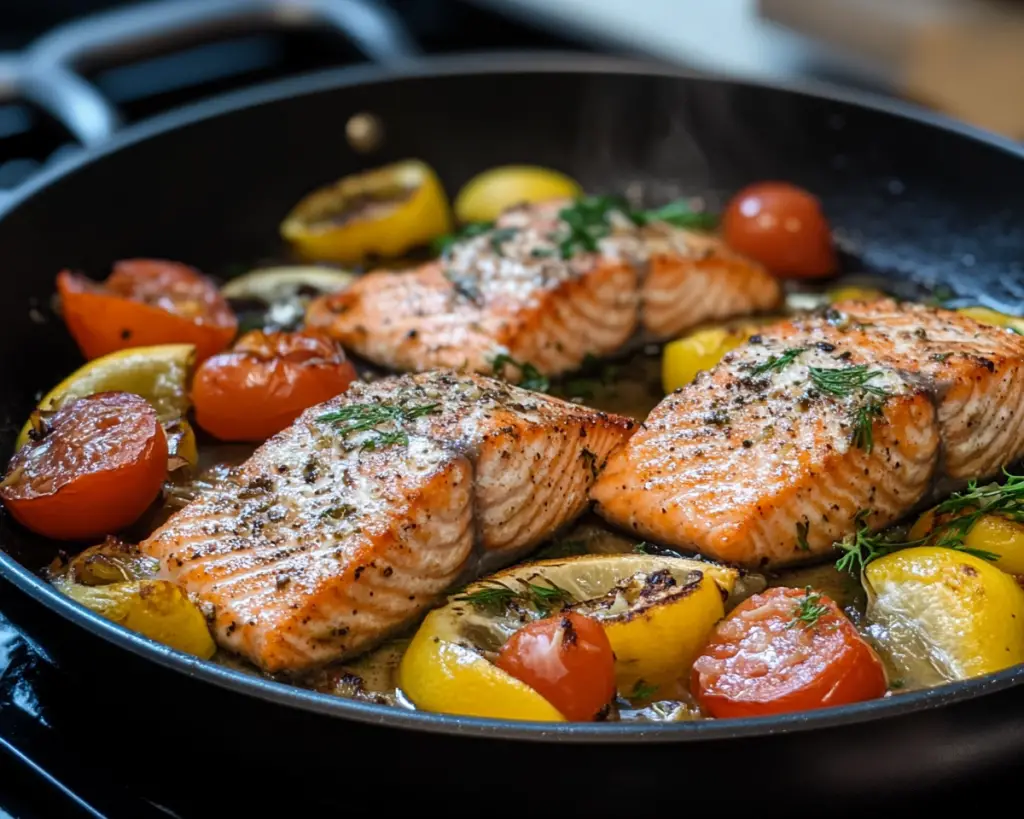 Healthy One-Pan Salmon Dinner