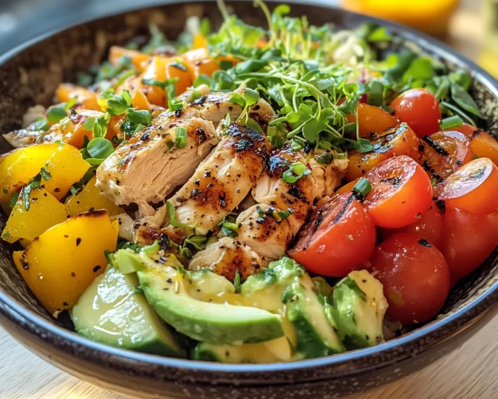 Summer Meals: Chicken Salad Bowl (Healthy)