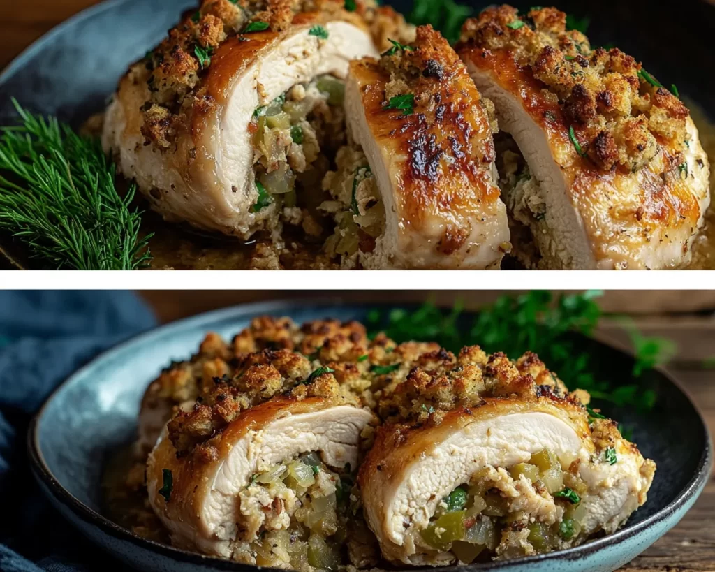 Savory Stuffing Stuffed Chicken Breast Recipe