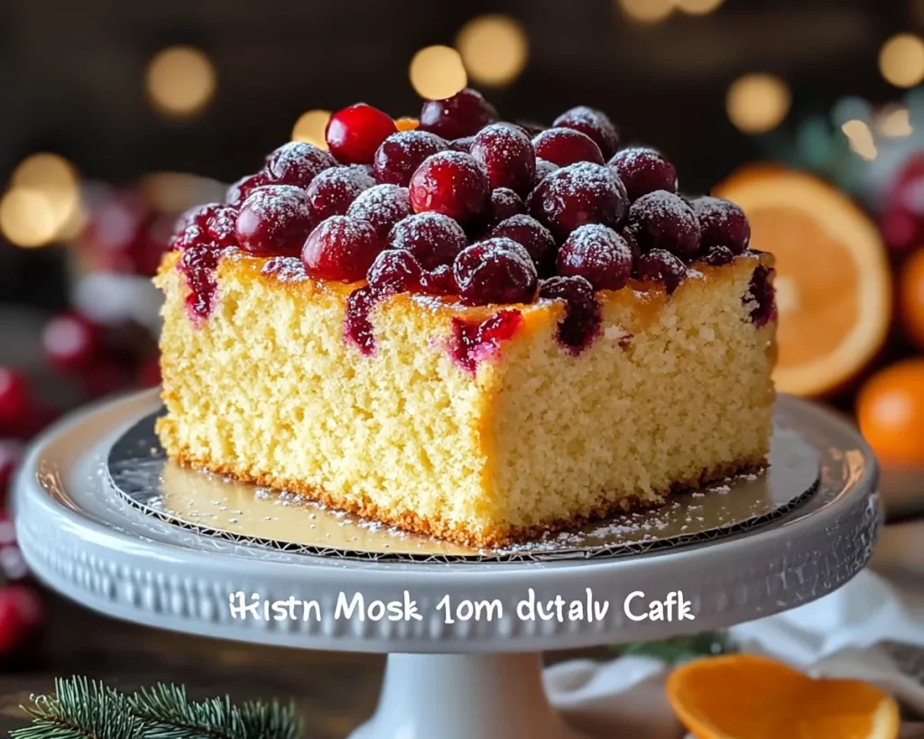 Festive Moist Cranberry Orange Delight Cake Recipe