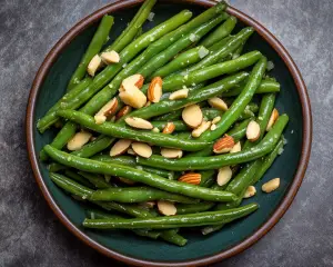 Garlic Green Beans with Almonds