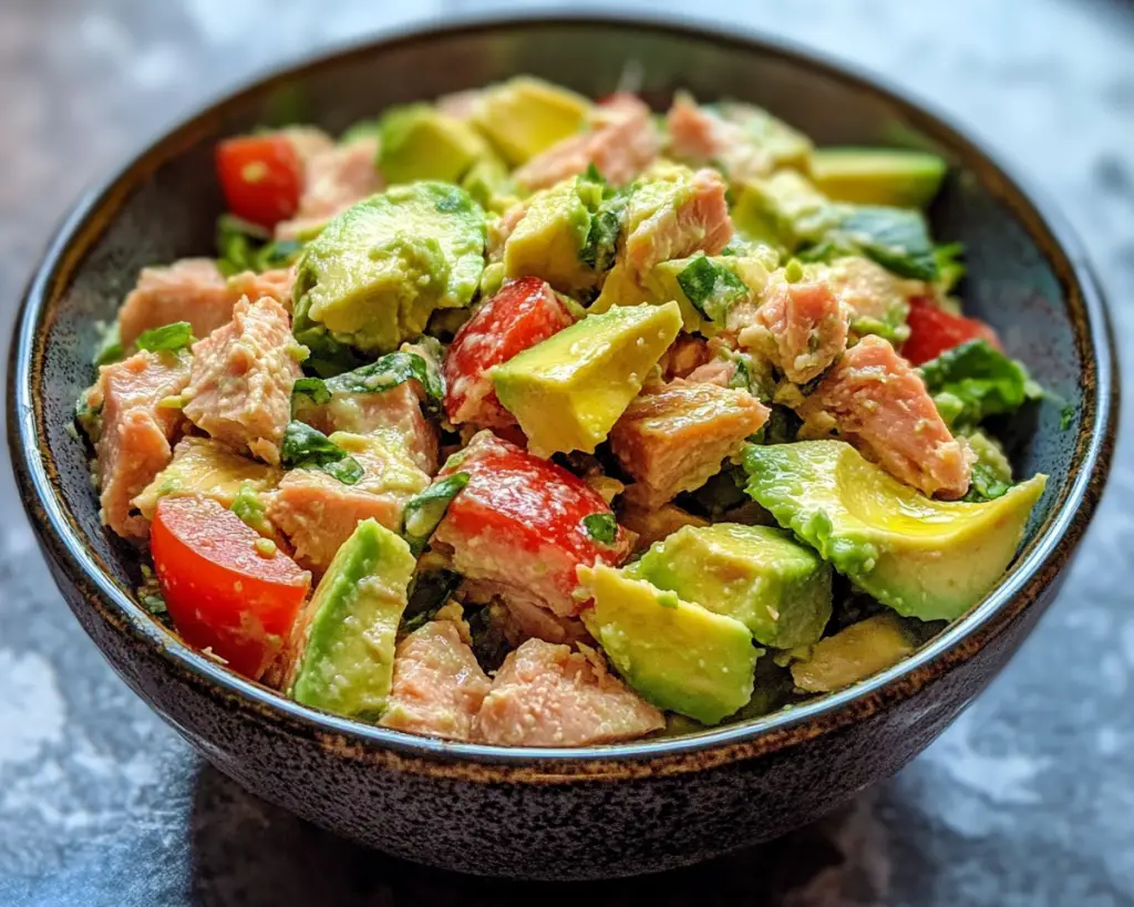 Avocado Tuna Salad with Olive Oil