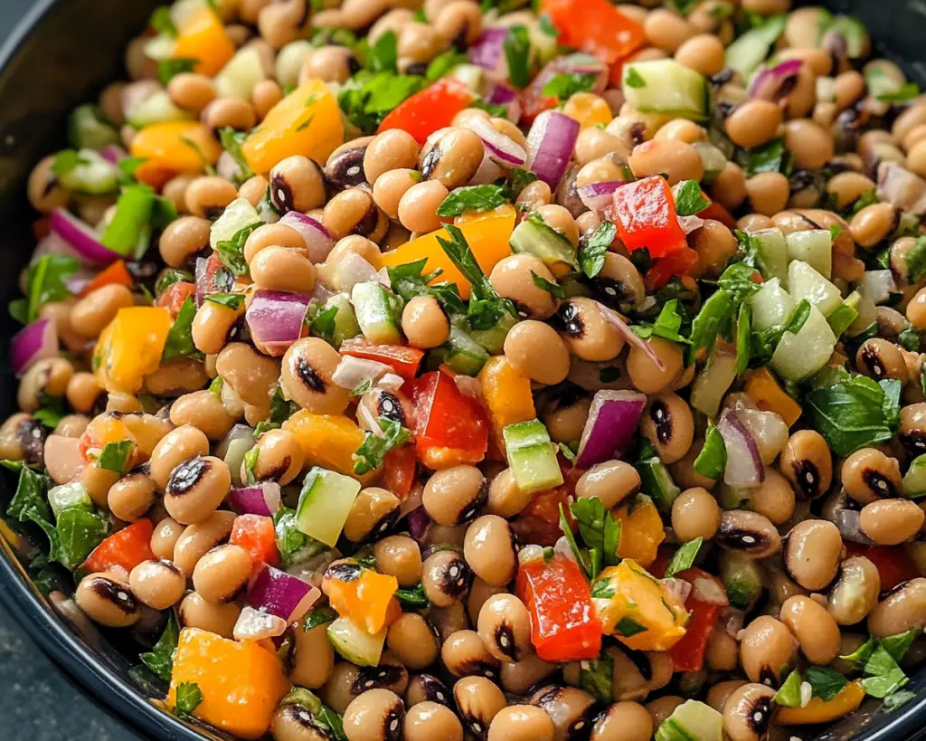 Quick & Flavorful Black Eyed Pea Salad in 20 Minutes