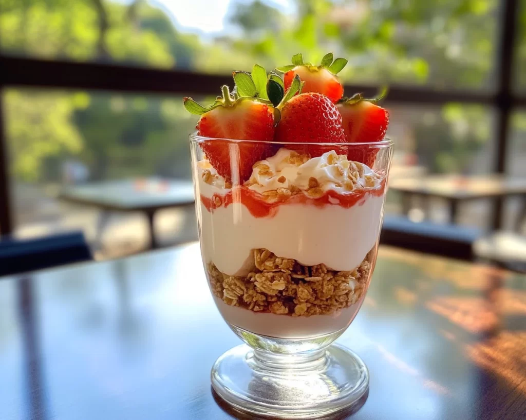 Easy 5-Minute Strawberry Yogurt Parfait