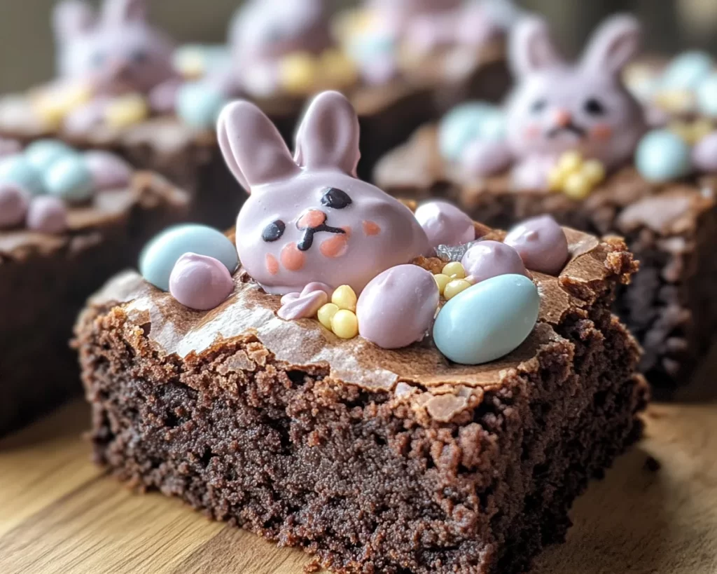 Easter Chocolate Bunny Brownies