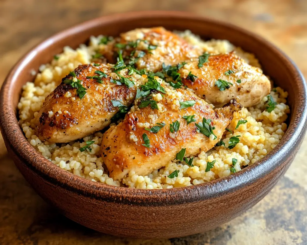 Garlic Butter Chicken Couscous