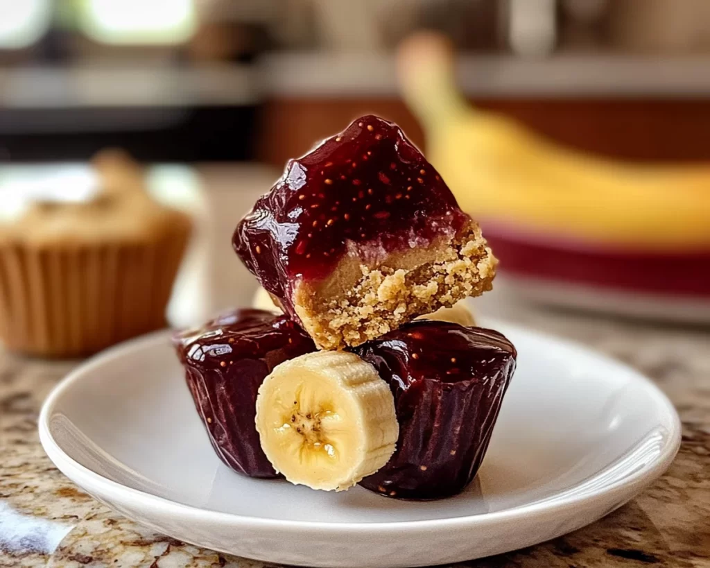 Tasty Peanut Butter And Jelly Banana Bites
