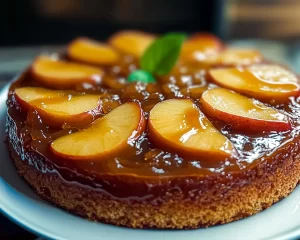 Delicious Caramel Apple Upside Down Cake Recipe