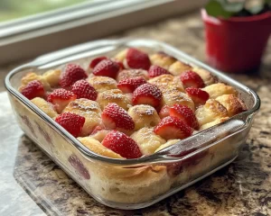 Mother’s Day Strawberry French Toast Bake