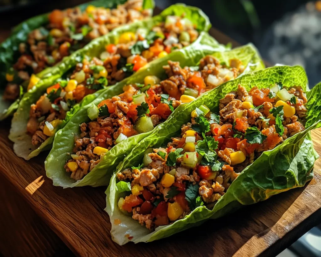 Spring Dinner Recipes: Turkey Taco Lettuce Wraps
