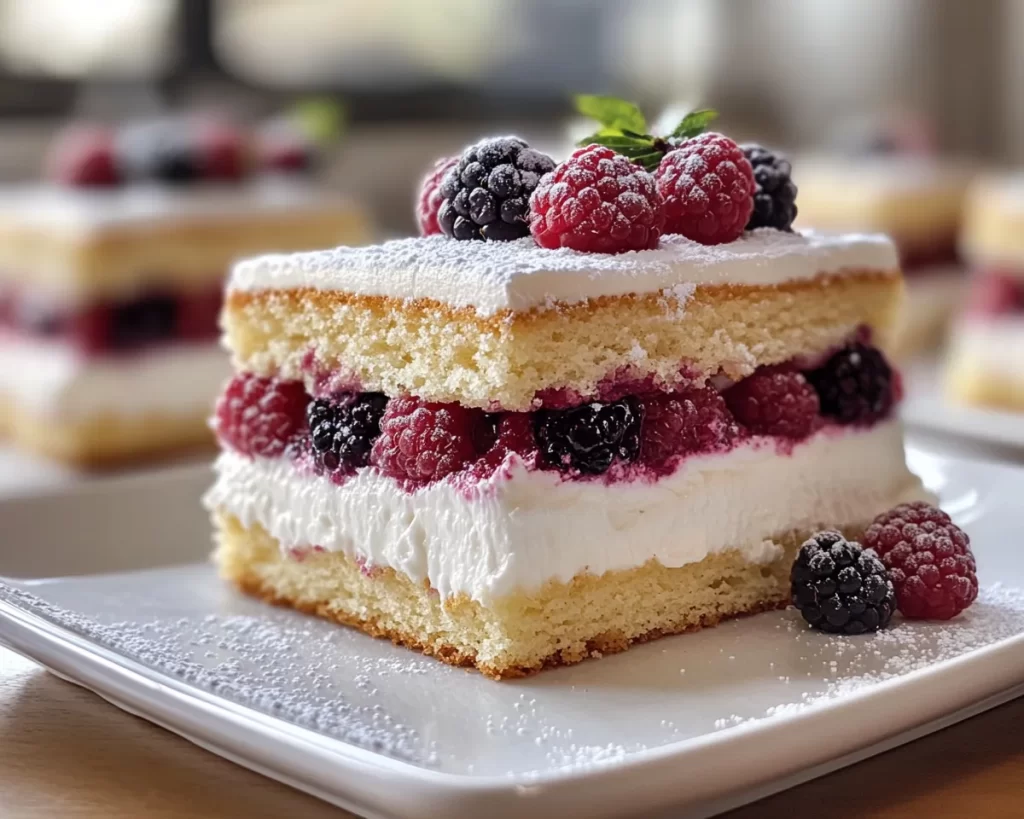 Spring Baking: Mini Vanilla Berry Layer Cakes (Easy + Pretty)