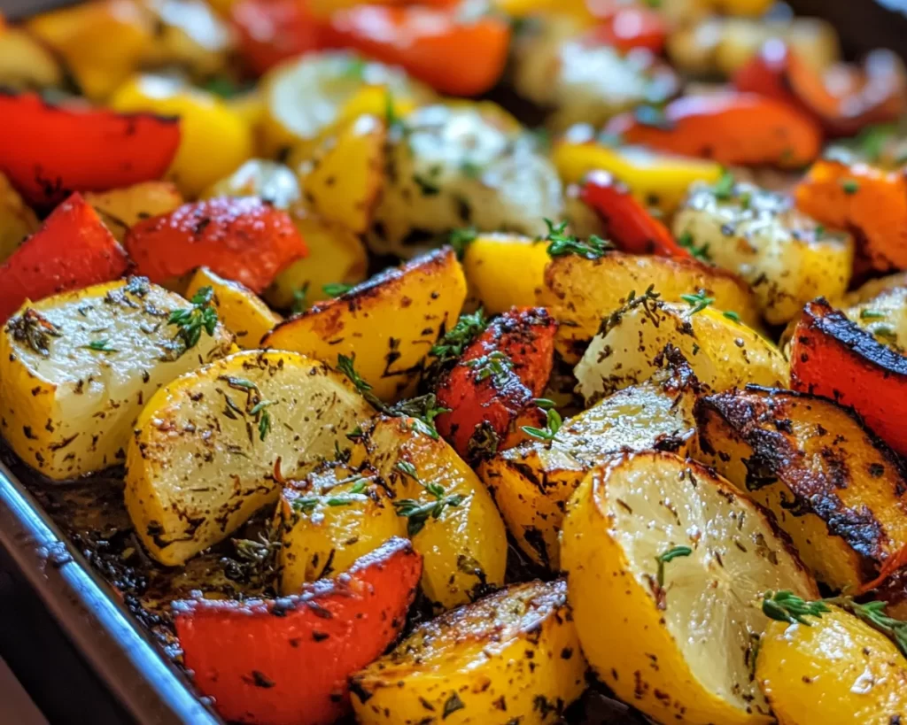 Summer Side Dishes: Lemon Herb Roasted Veggies