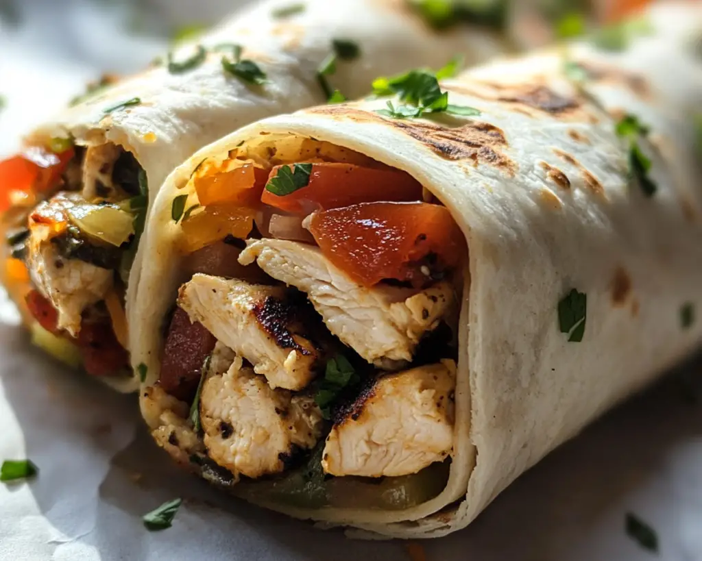Mediterranean Chicken Wraps