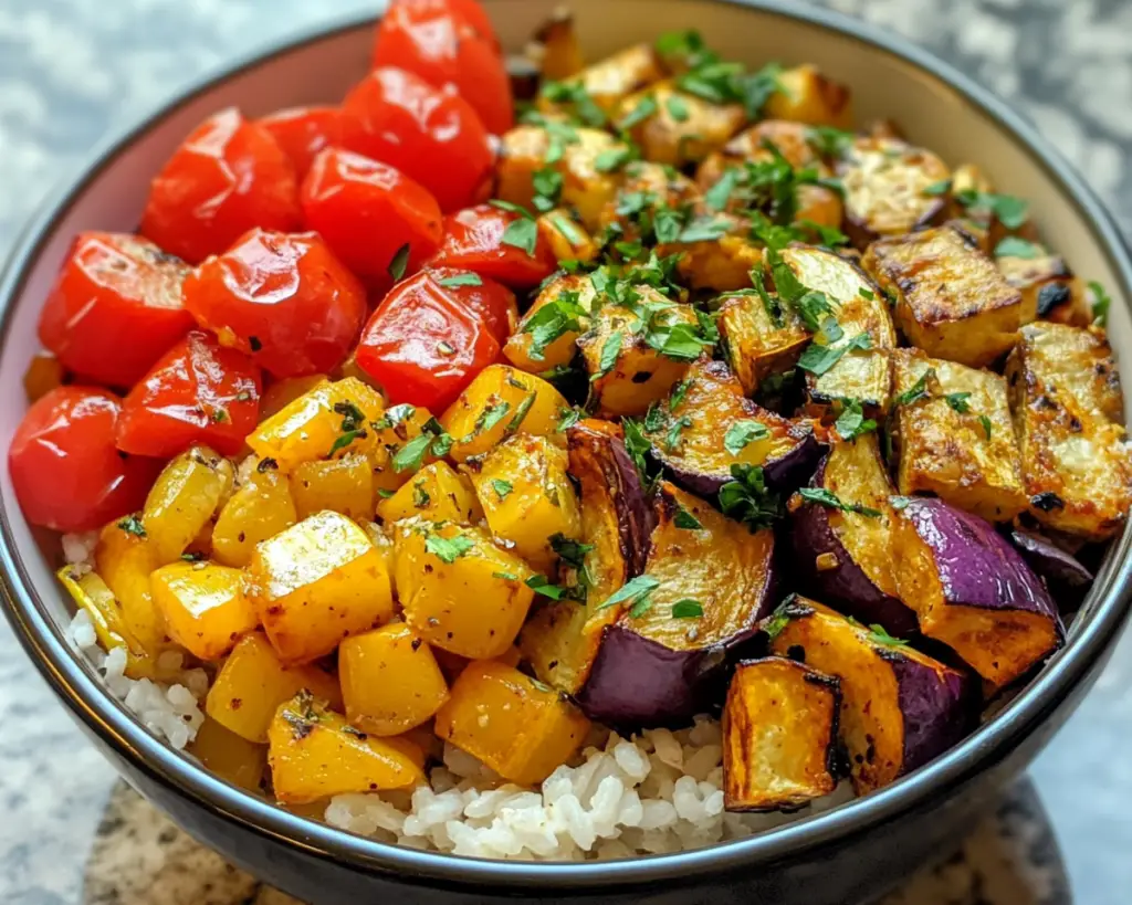 Mediterranean Vegetable Rice Bowl
