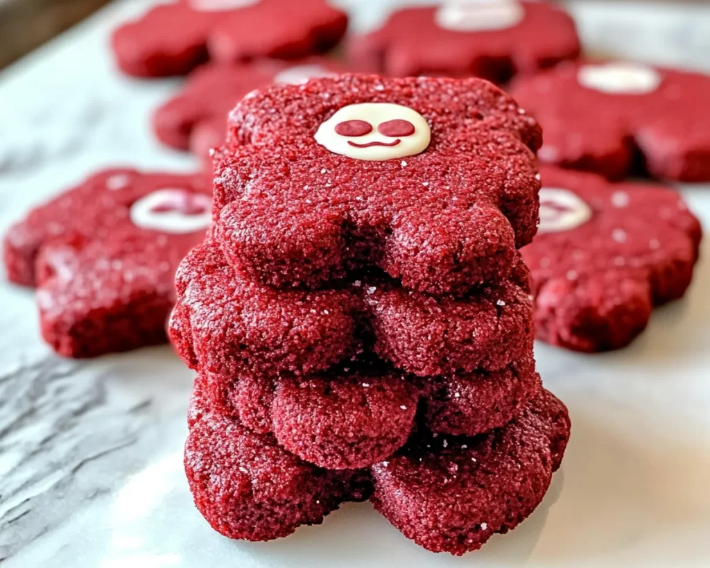Classic Red Velvet Bear Cookies