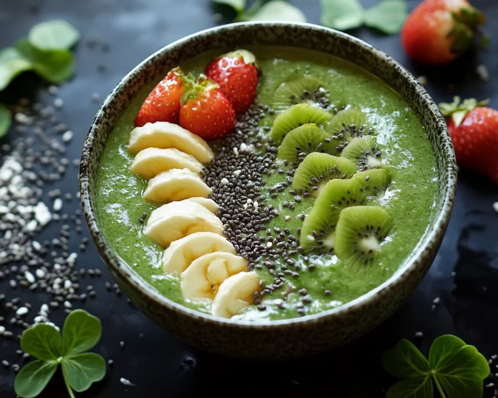 St Patrick’s Day Green Smoothie Bowl