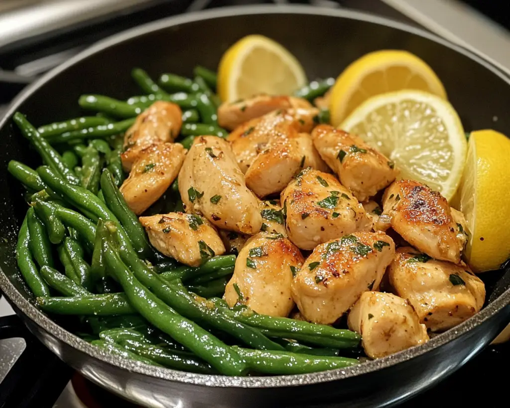Garlic Lemon Chicken with Green Beans