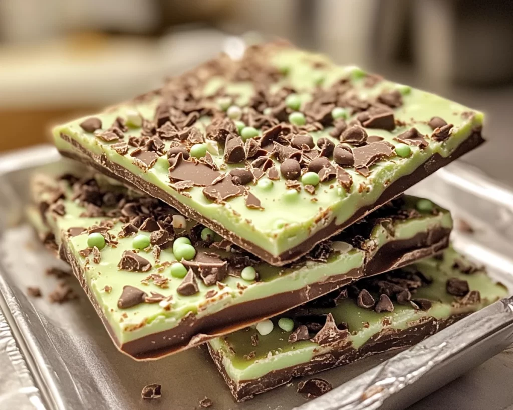 St Patrick’s Day Mint Chocolate Bark