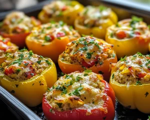 Spring Dinner Party Stuffed Bell Peppers