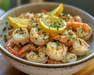 Easter Lemon Butter Shrimp