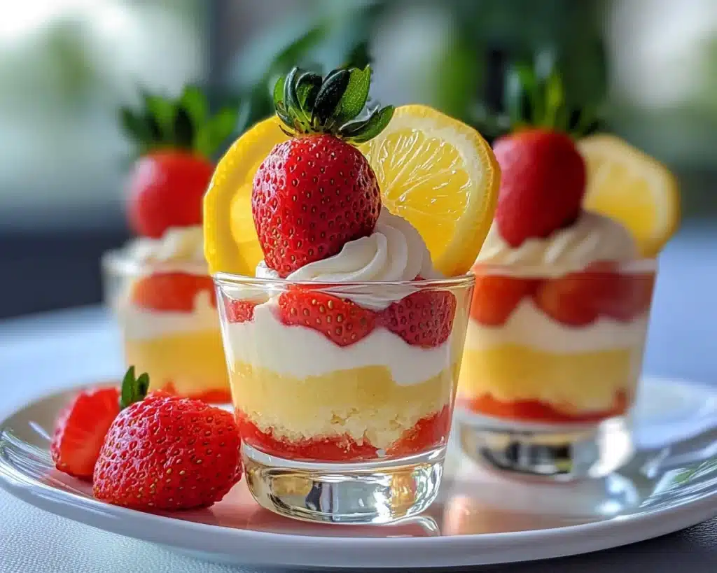 Spring Desserts: Strawberry Lemon Dessert Cups