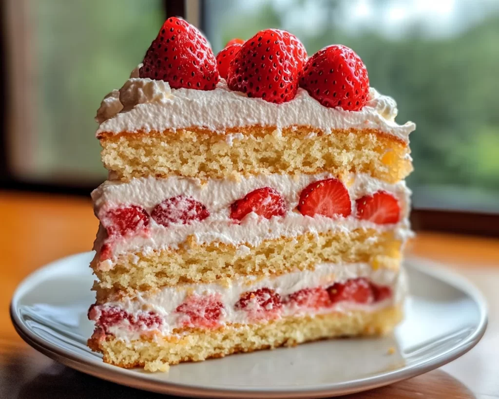 Spring Cake: Strawberry Lemon Layer Cake