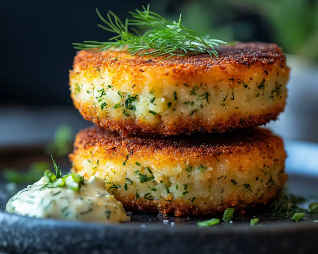 Vegan Crab Cakes with Creamy Dill Remoulade