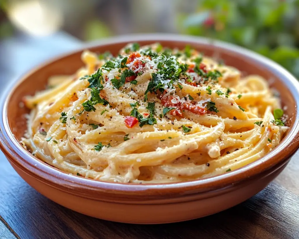 🌶️ Spicy Calabrian Chili Alfredo (Creamy Pasta with Heat!)