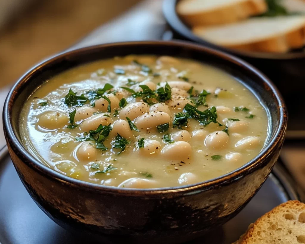 Spring Dinner Party Creamy White Bean Soup