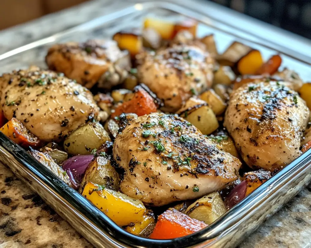 Healthy Oven Chicken with Vegetables
