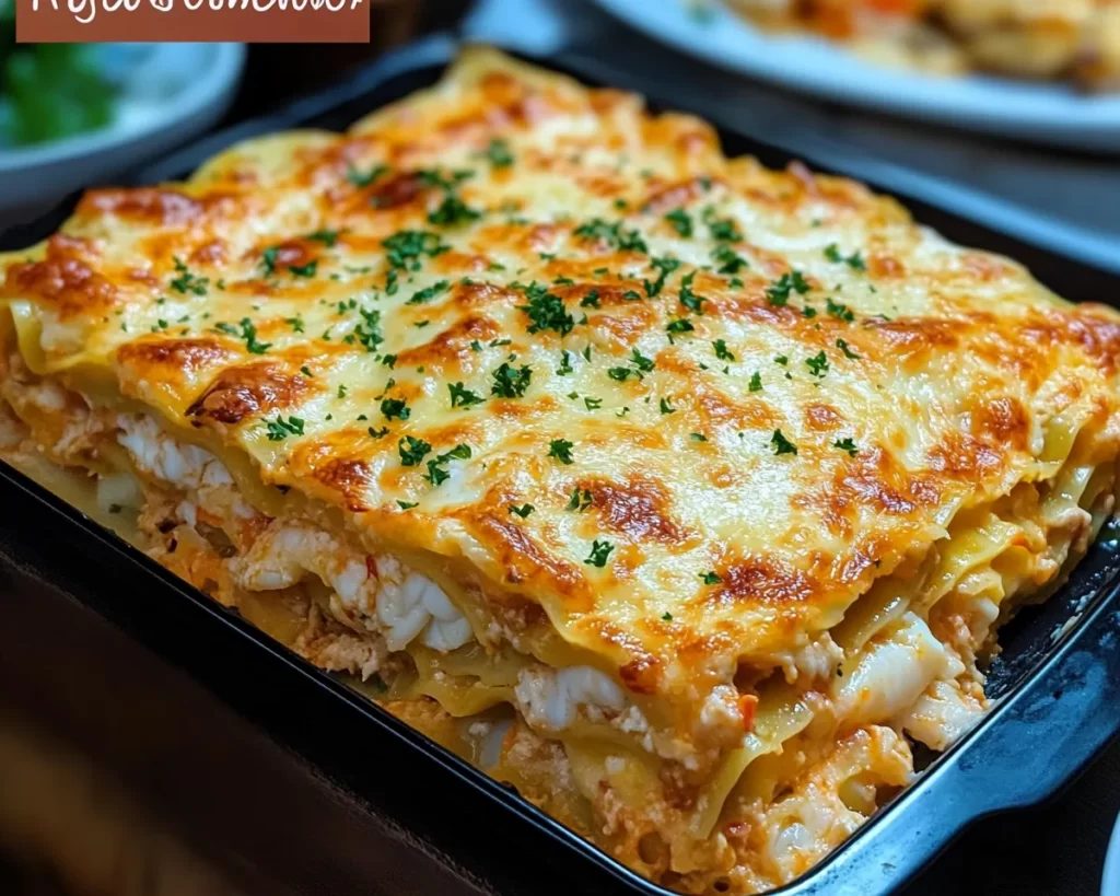 Heavenly Seafood Lasagna with Shrimp & Crab