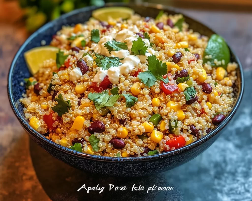 Delicious Mexican Street Corn Quinoa Salad