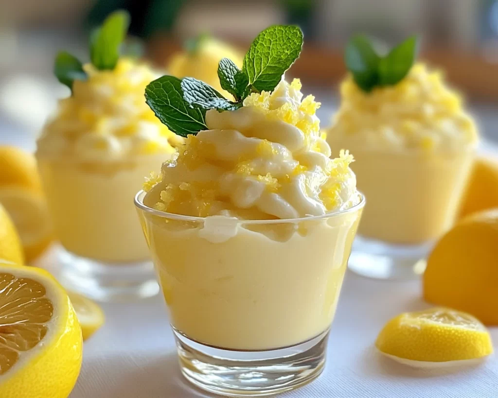 Spring Dessert: No Bake Lemon Dessert Cups
