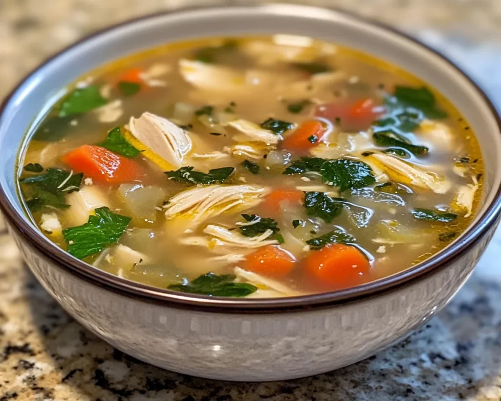 Spring Soup: Chicken Veggie Soup (Quick)