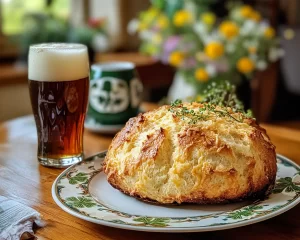 St Patrick’s Day Irish Cheddar Beer Bread