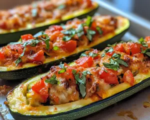Healthy Stuffed Zucchini Boats