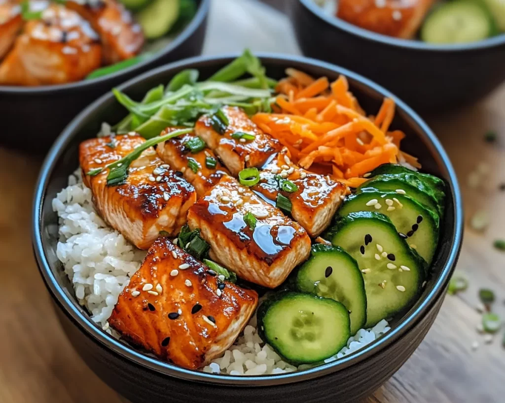 Savory Honey Garlic Salmon Bowl Recipe
