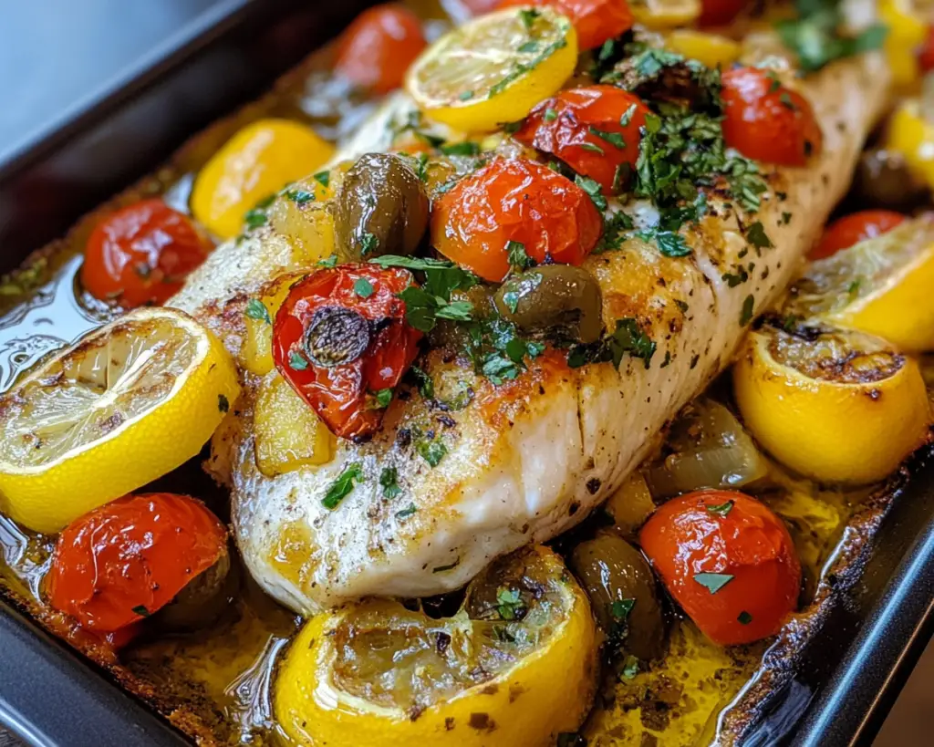 Mediterranean Fish Bake with Olive Oil