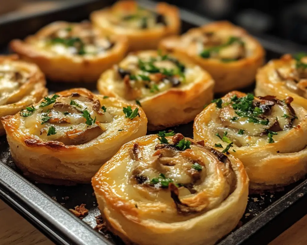 Want Delicious Mushroom Cheese Pinwheels Without Fuss