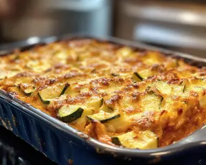 Want Hearty Casserole Delight With Zucchini?