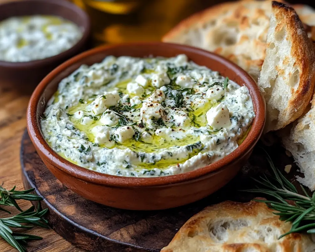 What Makes This Herb and Feta Dip So Creamy?