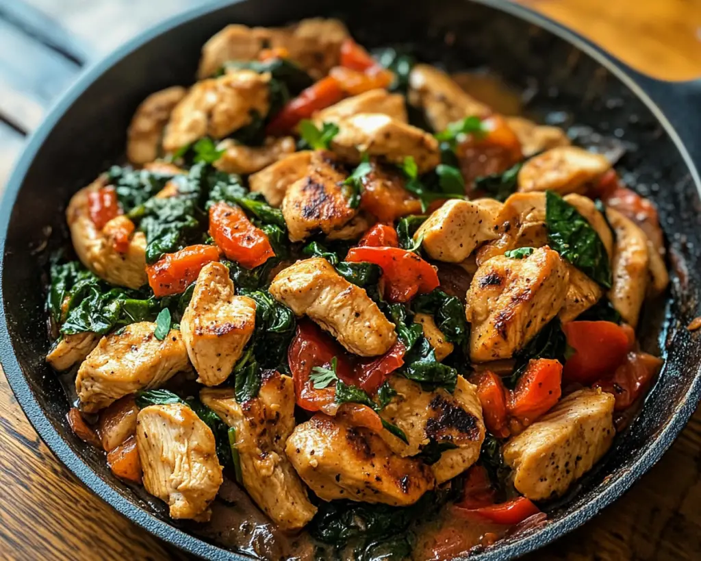 Chicken and Spinach Skillet Dinner