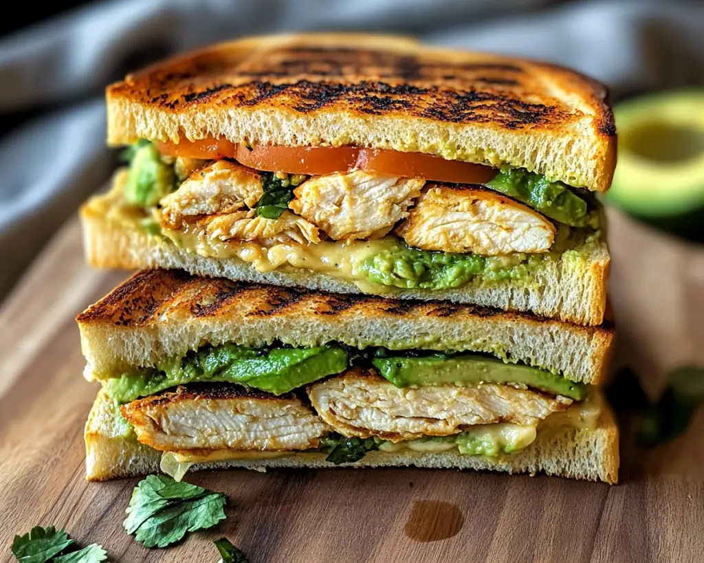 Delicious Chicken Avocado Melt Sandwich Recipe