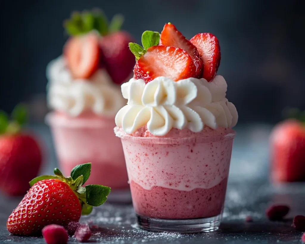 Spring Desserts: Strawberry Yogurt Mousse Cups