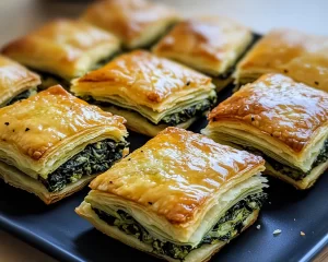 St Patrick’s Day Spinach and Artichoke Puff Pastry Bites