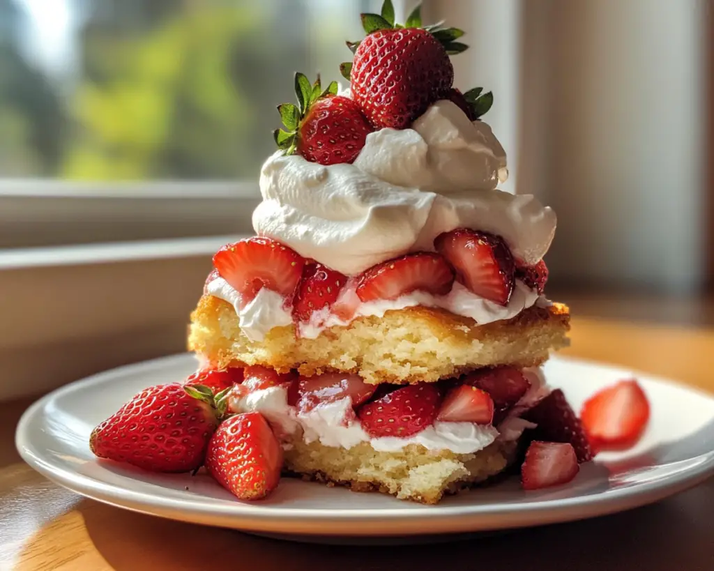 Strawberry Shortcake with Whipped Cream