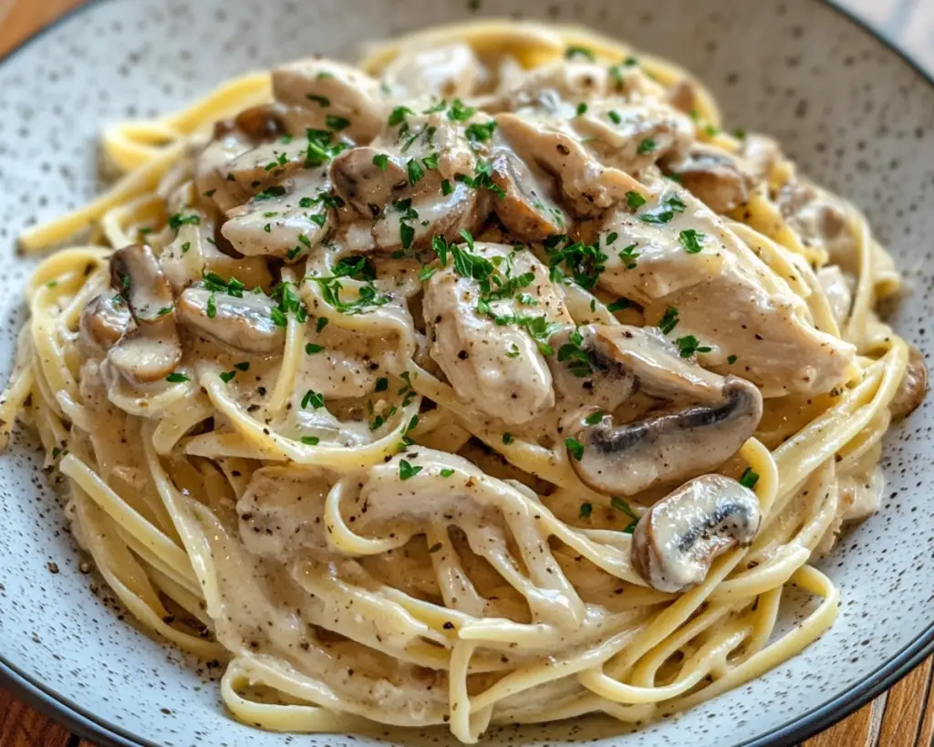 Creamy Mushroom Chicken Pasta